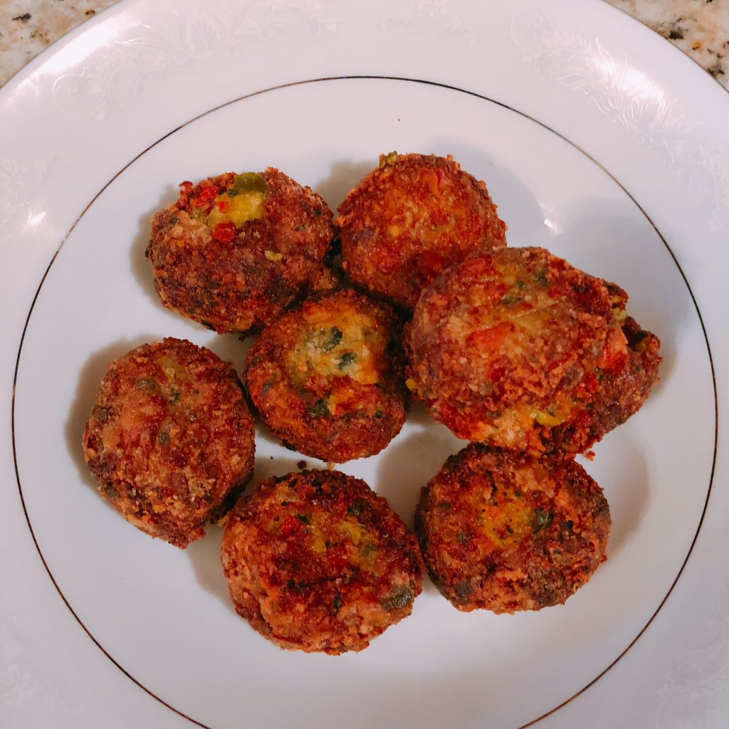 Deep Fried Pimento And Cheddar Cheese Spinach Balls – Organic Health Foodie