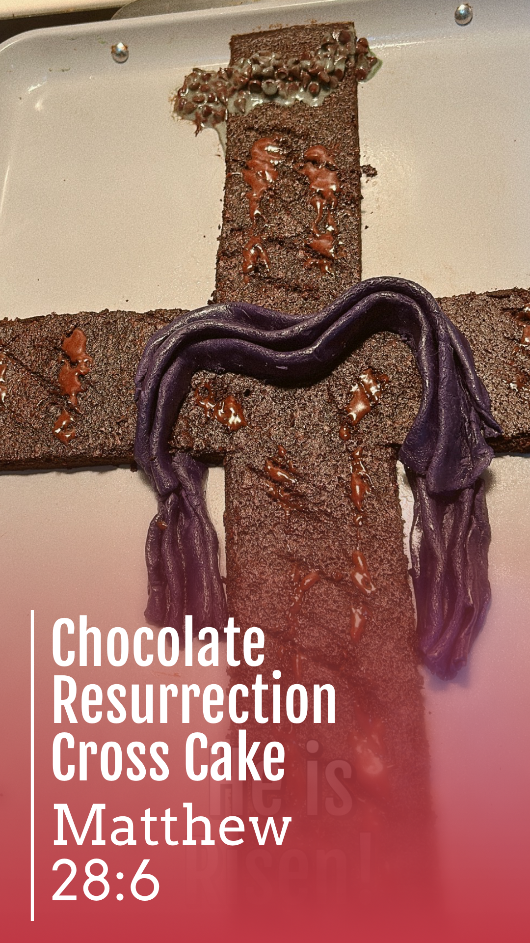 Chocolate Resurrection Cross Cake: “He is Risen!” – Organic Health Foodie